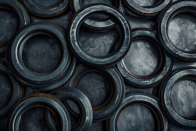 Juntas de vedação industriais em borracha utilizadas para vedação de flanges e sistemas pressurizados